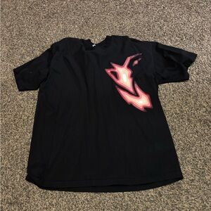 Alphalete Black Tee with Pink Graphic